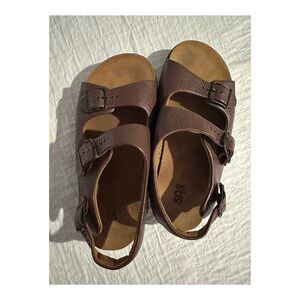 SAS Women's Relaxed Amber Brown Strap Sandals Size 9.5W Tripad Comfort